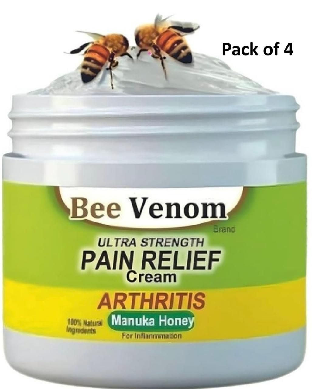BeeGlow Pack of 4 – Natural Bee Venom Skincare Boost