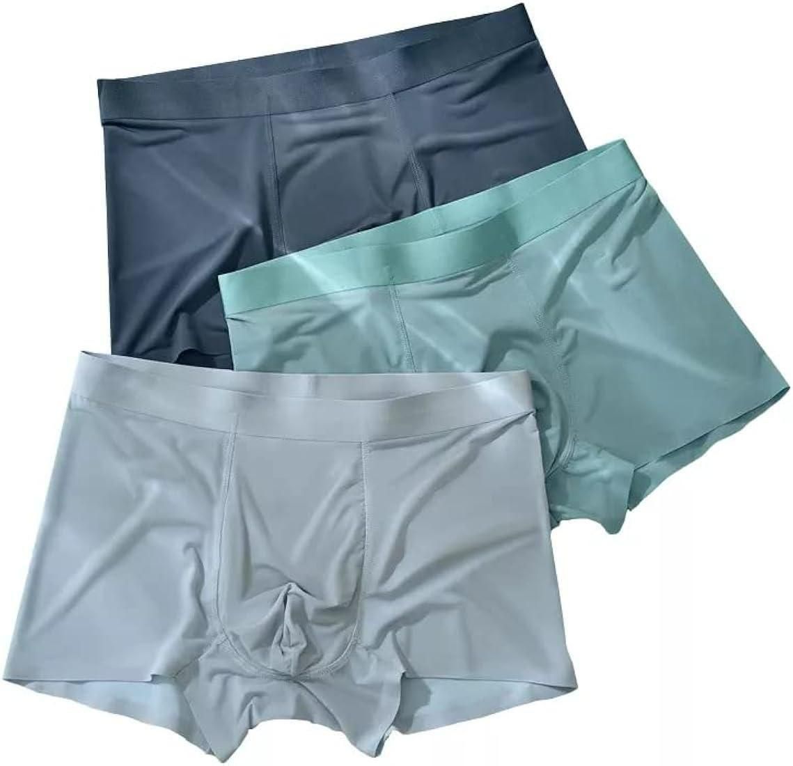 CoolFlex Men’s Ice Silk Breathable Boxers – Pack of 5