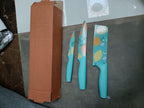 ChefMate 3-Piece Floral Design Stainless Steel Professional Kitchen Knife Set