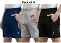 DailyFlex Men’s Cotton-Poly Shorts Combo (Pack of 4)
