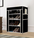 4 Rack Collapsible Wardrobe Cabinet and Shoe Rack