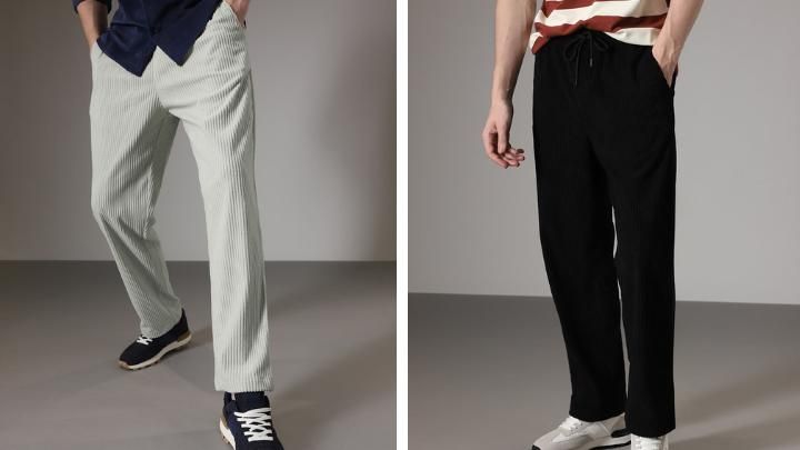 Combo of 2 Men's Caudray Fabric UrbanForm Men’s Caudray Fabric Stylish Pants Combo (Pack of 2) Pants