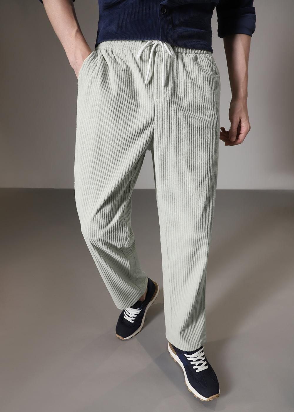 UrbanForm Men’s Caudray Fabric Stylish Pants – Grey