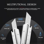 6 in 1 Stainless Steel Utility Knife for Camping