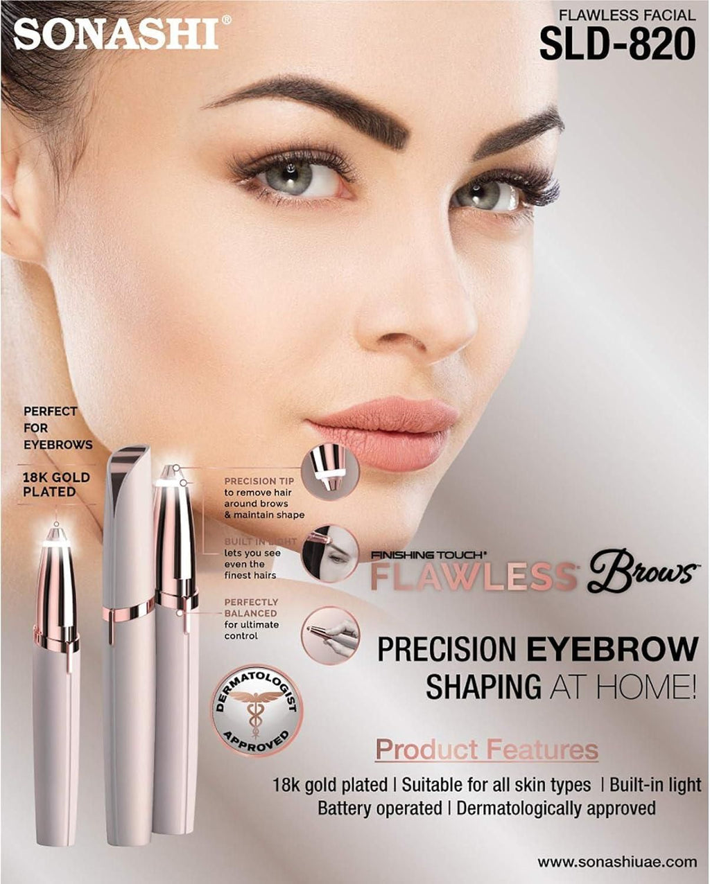 GlamBrow Flawless Eyebrow Kit for Women