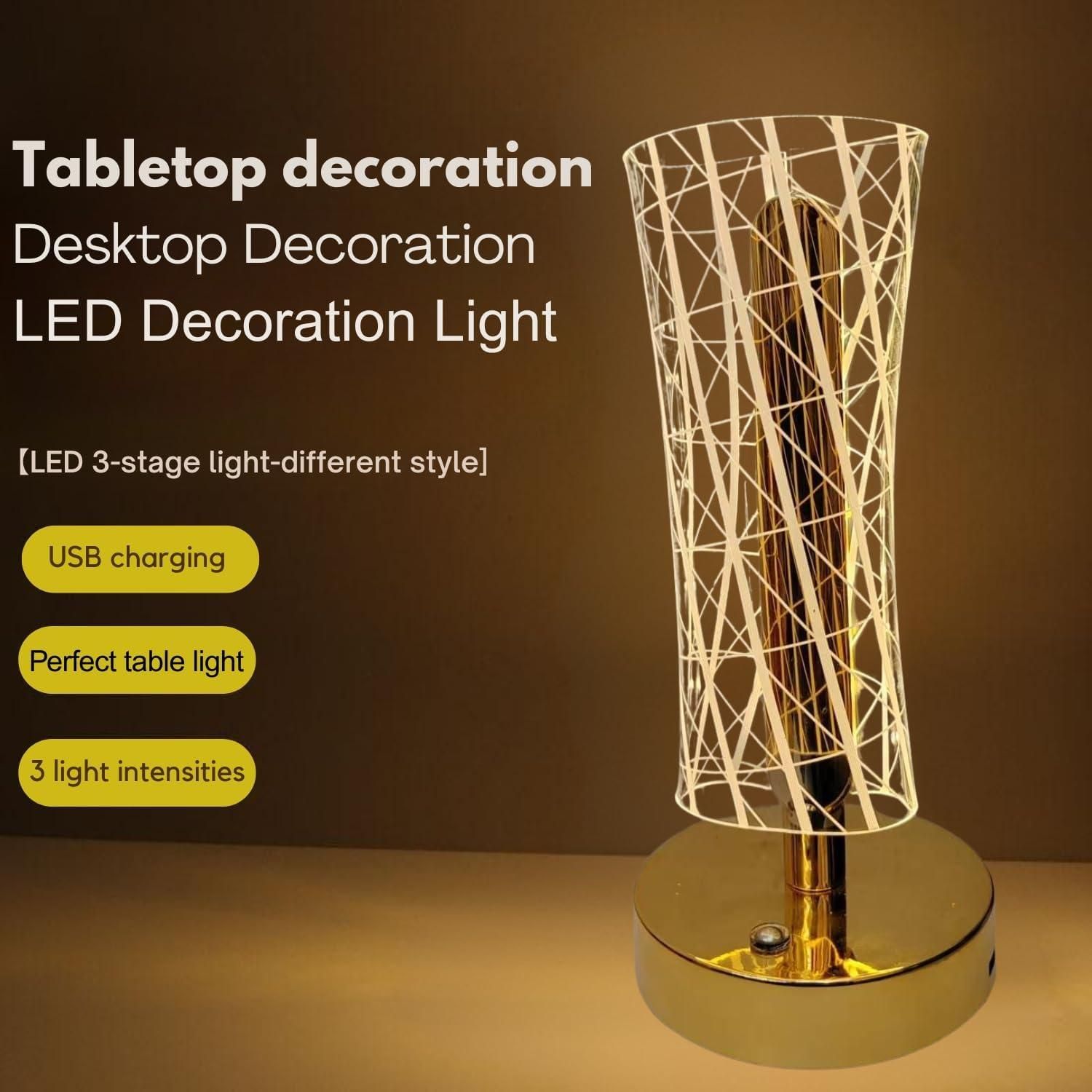 LumiCrystal 3-in-1 LED Ambiance Table Lamp