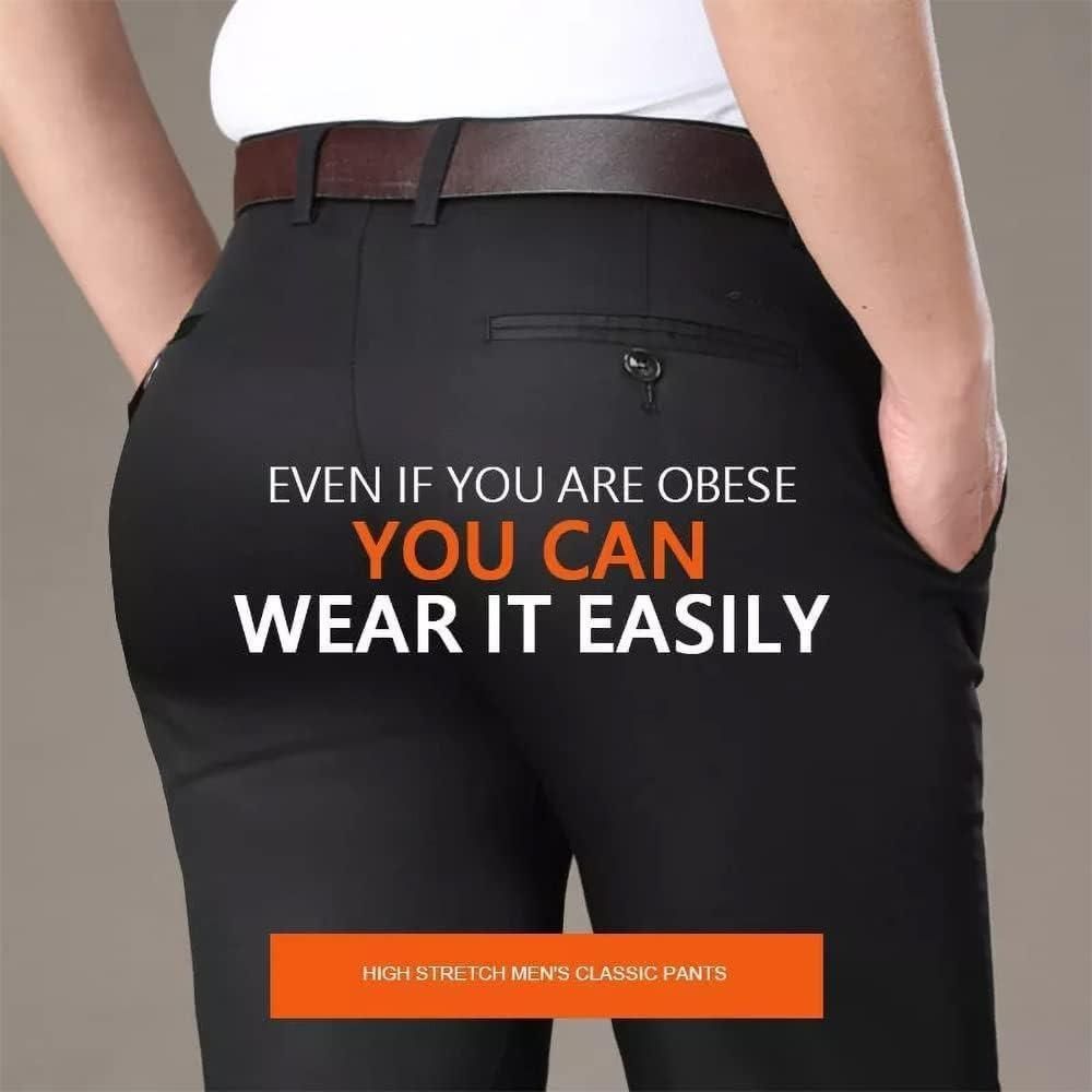FlexiClass Men’s High Elasticity Classic Pants Pack (Set of 3)