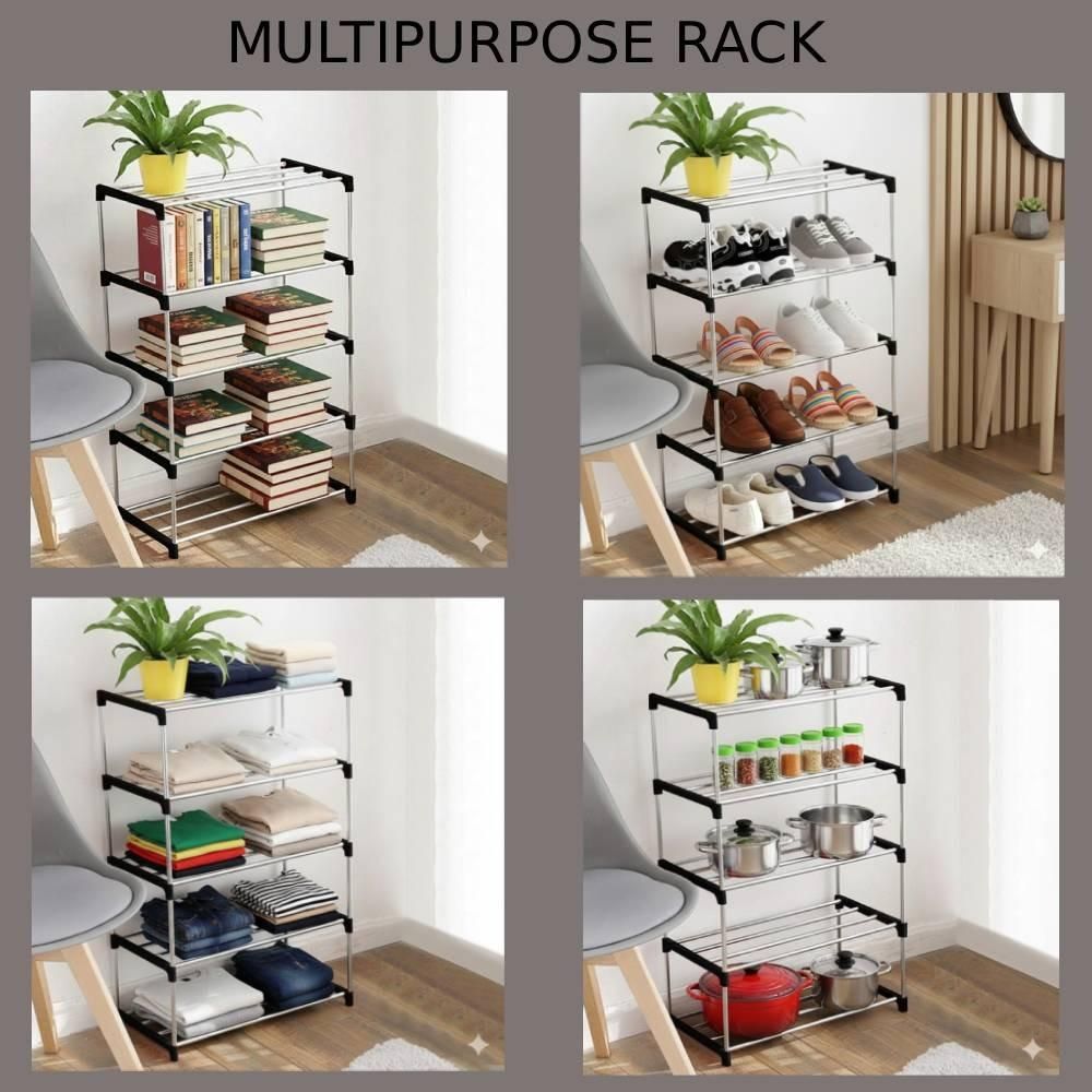 4 Layers Plastic Shoes/Books Rack