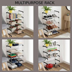 4 Layers Plastic Shoes/Books Rack